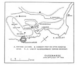 The Battle of Oudenarde, 1708