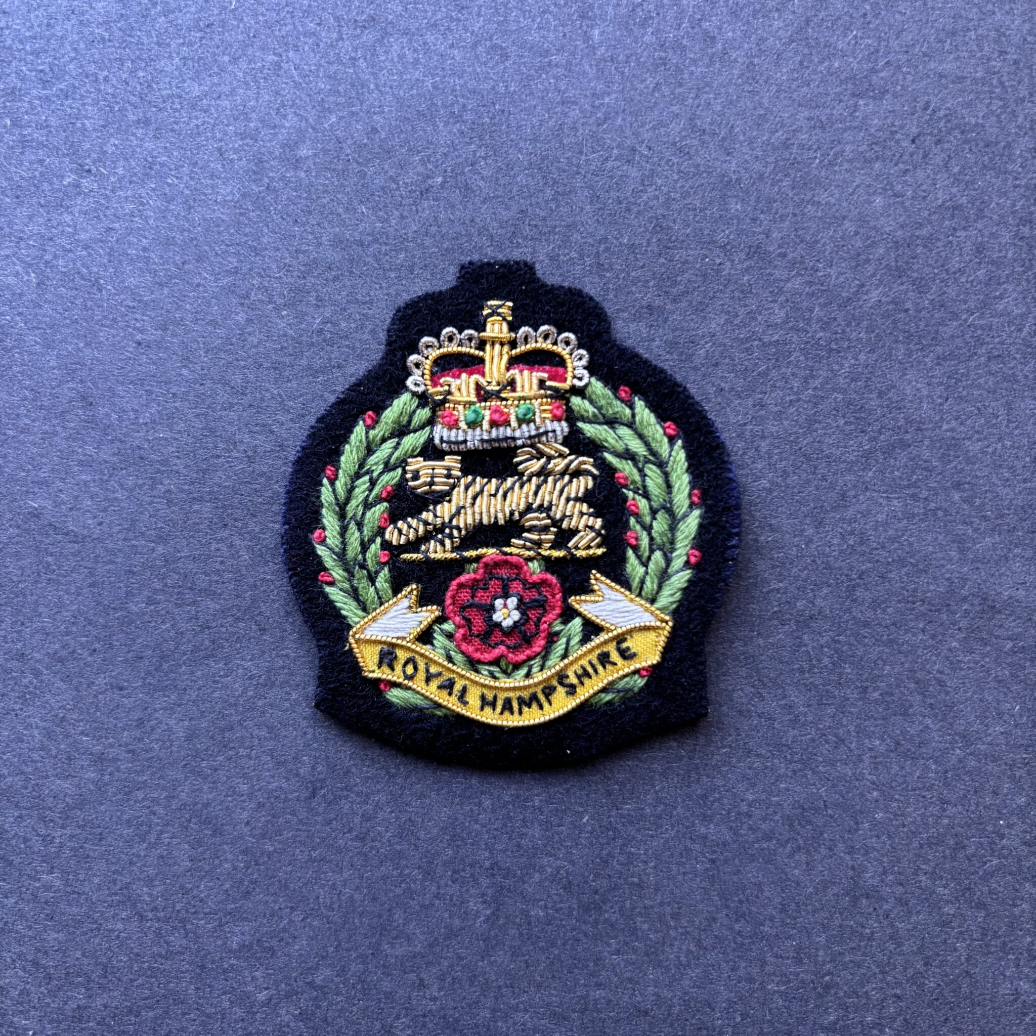 Small Embroidered Patch - Royal Hampshire Regiment - The Royal ...